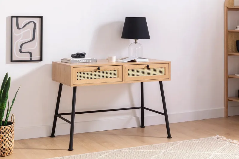 Makwana Skrivbord 107 cm - Natural - Möbler - Hemmakontor - Skrivbord