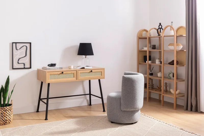 Makwana Skrivbord 107 cm, Natural