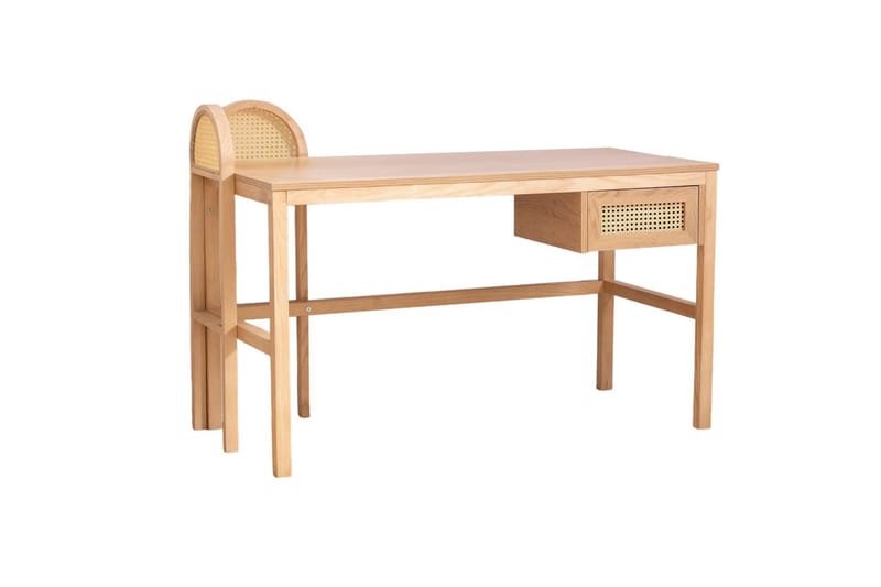 Makwana Skrivbord 130 cm - Natural - Möbler - Hemmakontor - Skrivbord