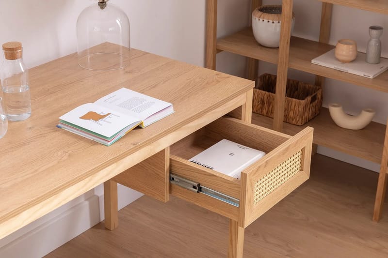Makwana Skrivbord 130 cm - Natural - Möbler - Hemmakontor - Skrivbord