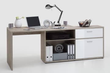 Mamoru Hörnskrivbord Sandek/Vit - Beige|Vit - Möbler - Hemmakontor - Skrivbord