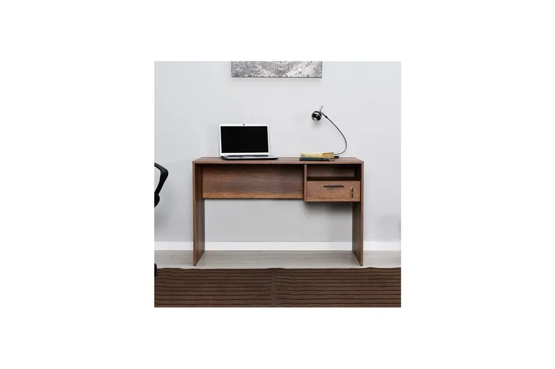 Skrivbord Matulca Valnöt - Valnöt - Möbler - Hemmakontor - Skrivbord
