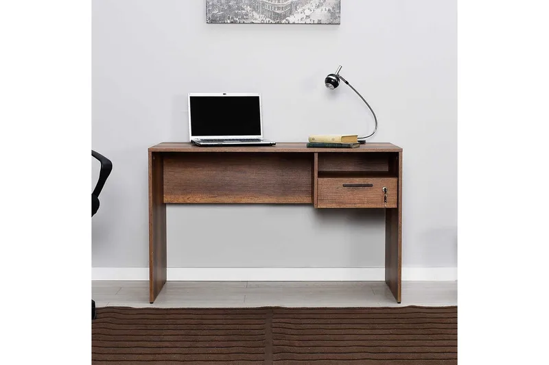 Skrivbord Matulca Valnöt - Valnöt - Möbler - Hemmakontor - Skrivbord