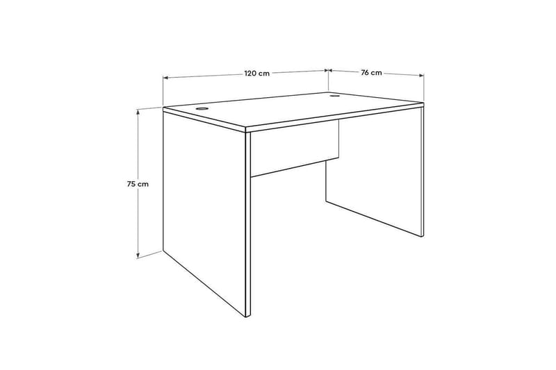 Skrivbord Matulca Vit - Vit - Möbler - Hemmakontor - Skrivbord