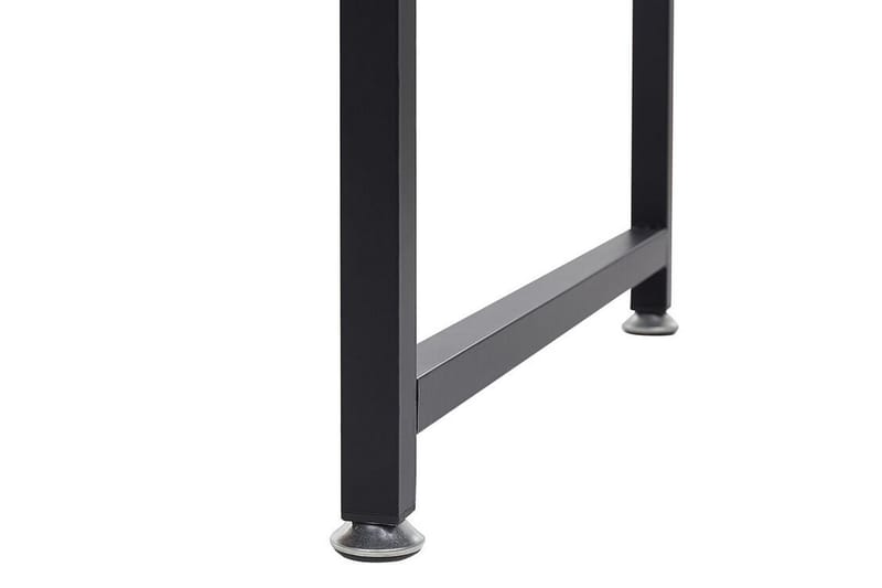 MENAREDO Skrivbord 120 cm med Förvaring Mörkt Trä/Vit - Möbler - Hemmakontor - Skrivbord