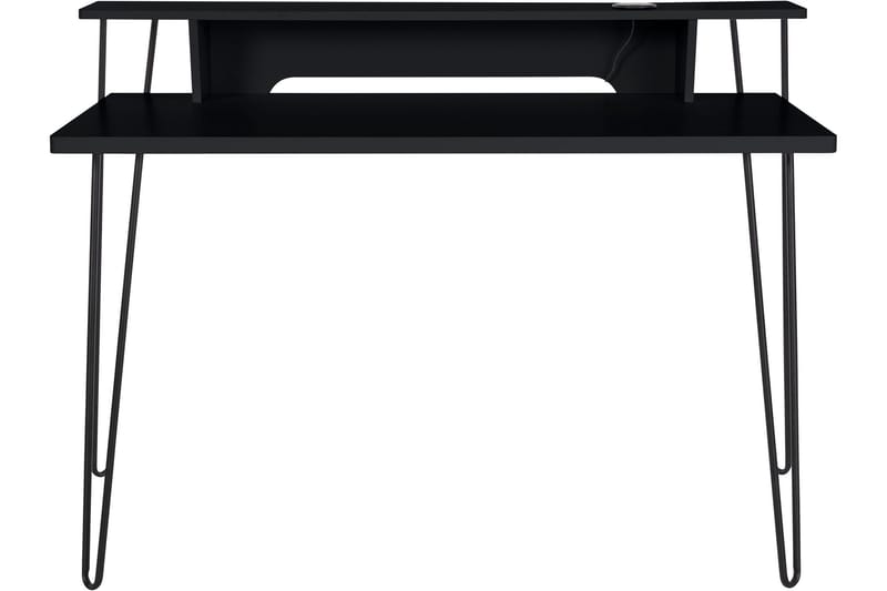 MESSIA Skrivbord 115 cm Svart - Möbler - Hemmakontor - Skrivbord