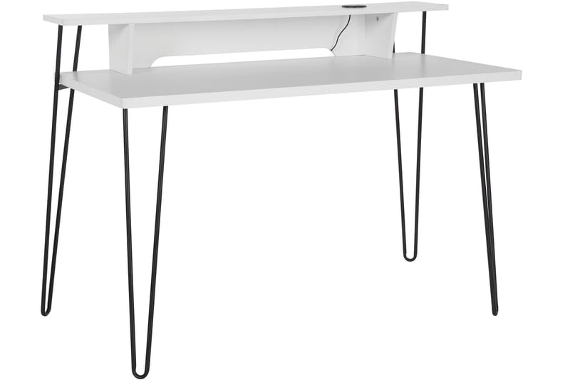 MESSIA Skrivbord 115 cm Vit - Möbler - Hemmakontor - Skrivbord