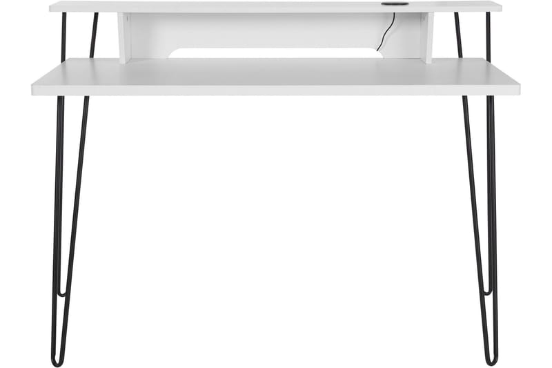 MESSIA Skrivbord 115 cm Vit - Skrivbord - Bord