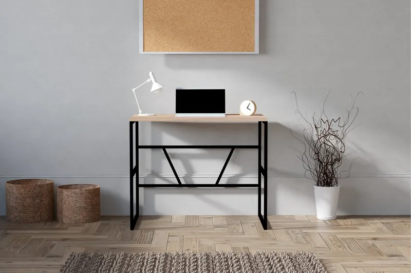 Mitchar Skrivbord 90 cm - Natur - Möbler - Hemmakontor - Skrivbord