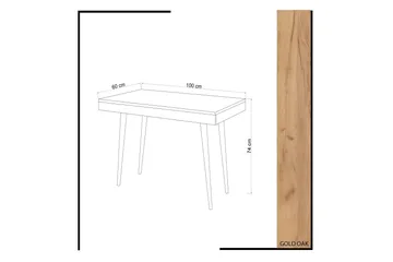 Mod Design Skrivbord 100 cm - Ekfärg - Möbler - Hemmakontor - Skrivbord