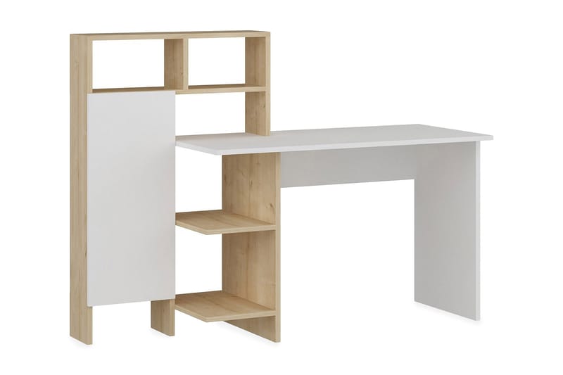 MONXTON Skrivbord 120 cm med Förvaring Hylla Ekfärg - Möbler - Hemmakontor - Skrivbord