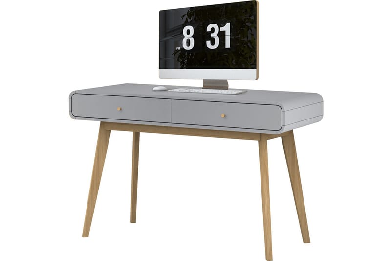 MUNCIE Skrivbord 120 cm Grå - Möbler - Hemmakontor - Skrivbord
