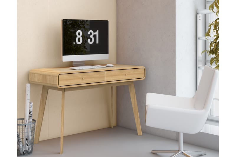 MUNCIE Skrivbord 120 cm Natur - Möbler - Hemmakontor - Skrivbord
