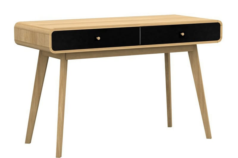 MUNCIE Skrivbord 120 cm Natur/Svart - Möbler - Hemmakontor - Skrivbord