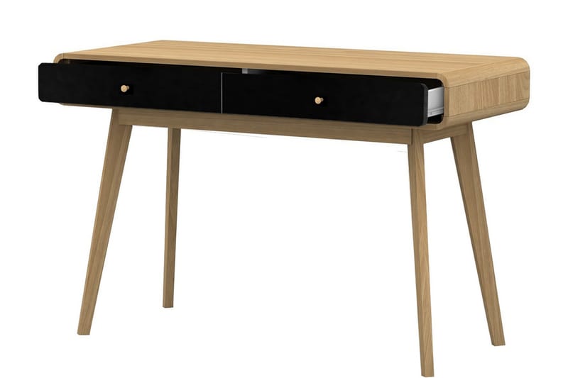 MUNCIE Skrivbord 120 cm Natur/Svart - Möbler - Hemmakontor - Skrivbord