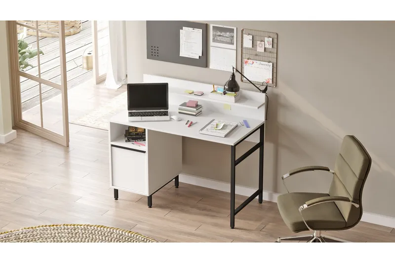 Munetoki Skrivbord 120 cm - Vit - Möbler - Hemmakontor - Skrivbord