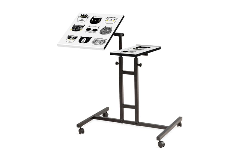 NAEEM Ståskrivbord 67 cm Katt Svart - Svart/Vit - Möbler - Hemmakontor - Skrivbord