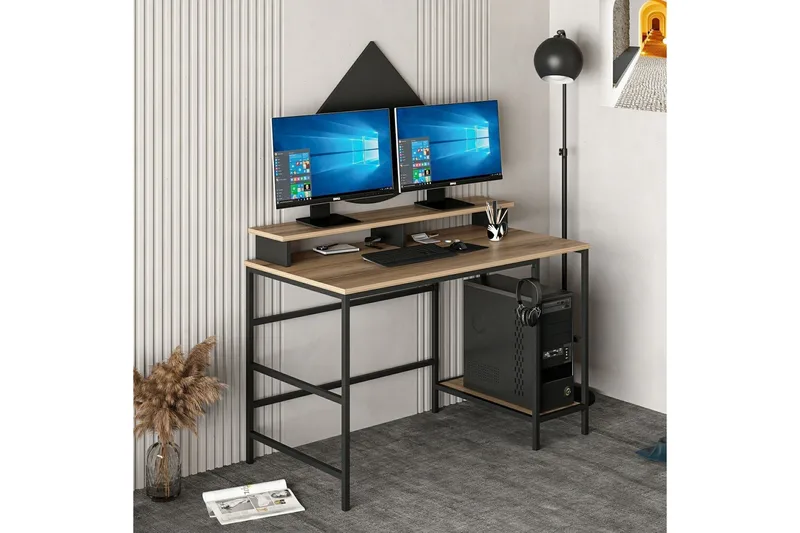 Nafe Skrivbord 120 cm - Brun - Möbler - Hemmakontor - Skrivbord