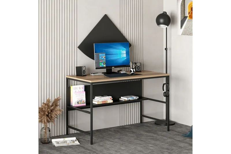 Nafe Skrivbord 120 cm, Brun