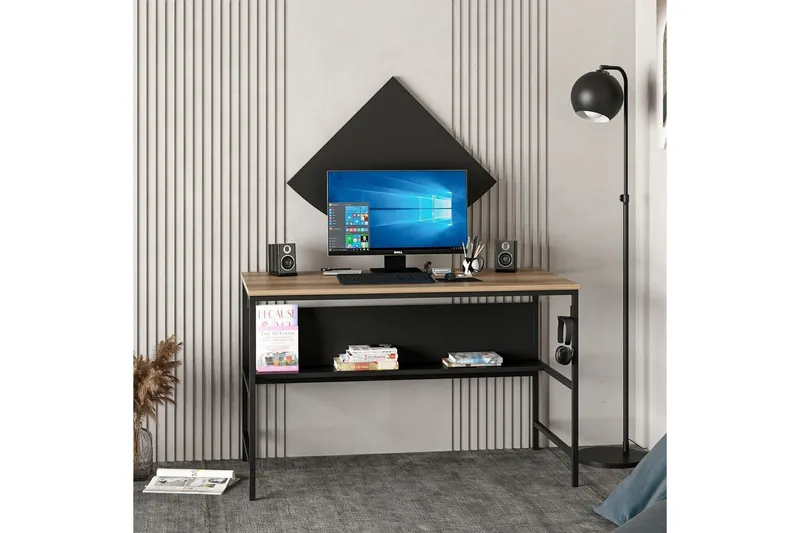 Nafe Skrivbord 120 cm - Brun - Möbler - Hemmakontor - Skrivbord