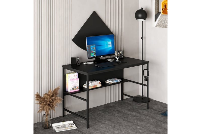 Nafe Skrivbord 120 cm - Svart - Möbler - Hemmakontor - Skrivbord