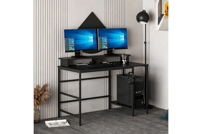 Nafe Skrivbord 120 cm, Svart