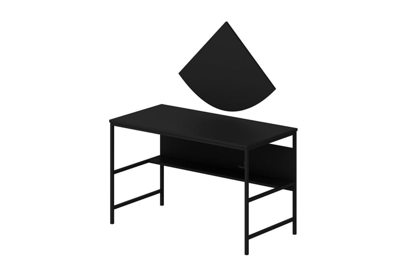 Nafe Skrivbord 120 cm - Svart - Möbler - Hemmakontor - Skrivbord
