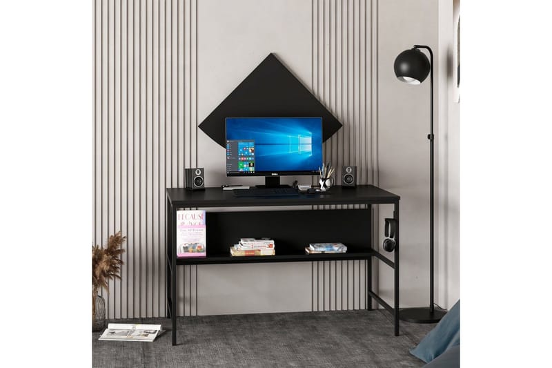 Nafe Skrivbord 120 cm - Svart - Möbler - Hemmakontor - Skrivbord