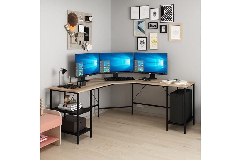 Naina Skrivbord 180 cm - Brun - Möbler - Hemmakontor - Skrivbord