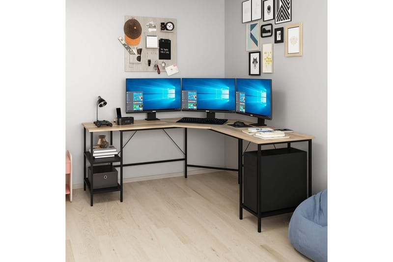 Naina Skrivbord 180 cm - Brun - Möbler - Hemmakontor - Skrivbord