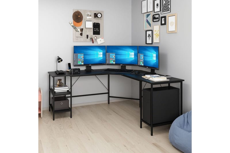 Naina Skrivbord 180 cm - Svart - Möbler - Hemmakontor - Skrivbord