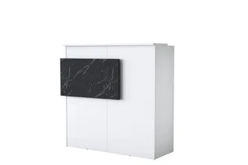 Naruto Skrivbord 110 cm - Marmor/Vit - Möbler - Hemmakontor - Skrivbord