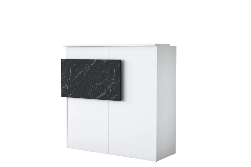 Naruto Skrivbord 110 cm - Marmor/Vit - Möbler - Hemmakontor - Skrivbord