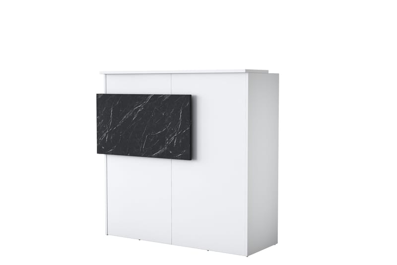 Naruto Skrivbord 110 cm Marmor/Vit - Möbler - Hemmakontor - Skrivbord