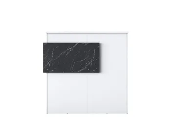 Naruto Skrivbord 110 cm - Marmor/Vit - Möbler - Hemmakontor - Skrivbord