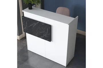 Naruto Skrivbord 110 cm - Marmor/Vit - Möbler - Hemmakontor - Skrivbord