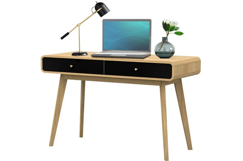 Olivet Skrivbord 120 cm - Natur/Svart - Möbler - Hemmakontor - Skrivbord