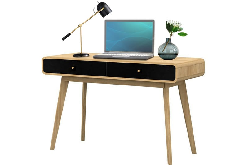 Olivet Skrivbord 120 cm - Natur/Svart - Möbler - Hemmakontor - Skrivbord