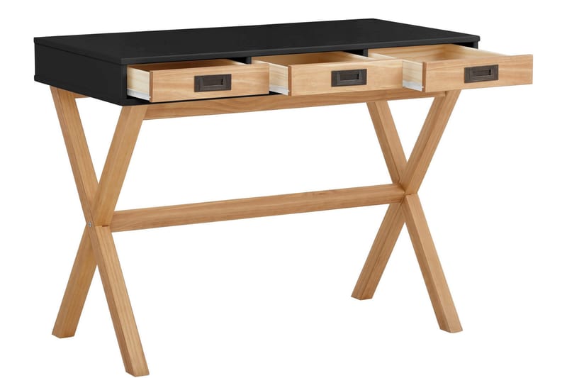 PADDOCK Skrivbord 160 cm Svart - Möbler - Hemmakontor - Skrivbord