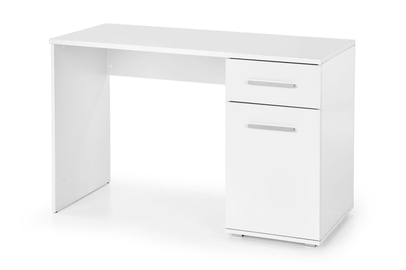 PARARIN Skrivbord 120 cm med Förvaring Hylla + Skåp Vit - Bord - Skrivbord
