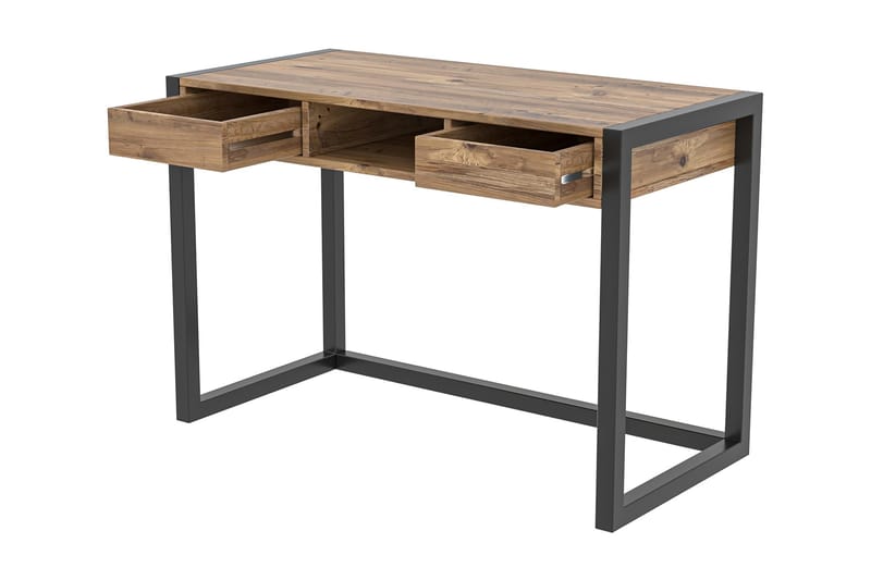 PARAVANO Skrivbord 115 cm m Förvaring Lådor+Hylla Trä/Natur/ - Möbler - Hemmakontor - Skrivbord