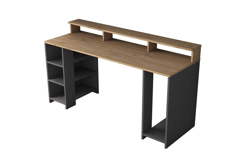 Parsant Skrivbord 160 cm Valnöt/Antracit - Möbler - Hemmakontor - Skrivbord