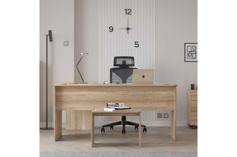 Skrivbord Quelanwich Ljus Valnöt - Ljus Valnöt - Möbler - Hemmakontor - Skrivbord
