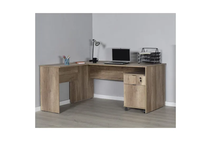 Skrivbord Quelanwich Ljus Valnöt - Ljus Valnöt - Möbler - Hemmakontor - Skrivbord