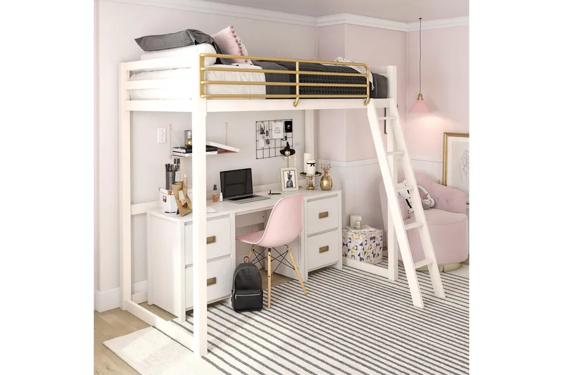 Quincy Skrivbord 120 cm Vit - Queer Eye - Möbler - Hemmakontor - Skrivbord