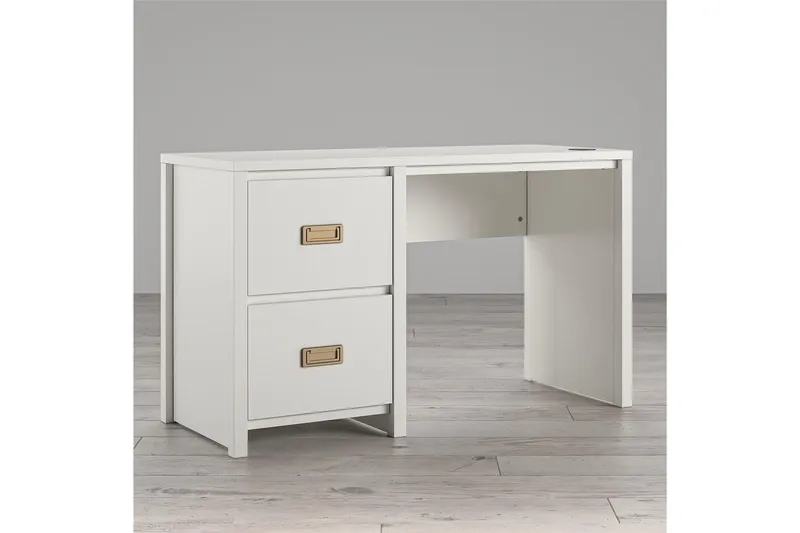 Quincy Skrivbord 120 cm Vit, Queer Eye