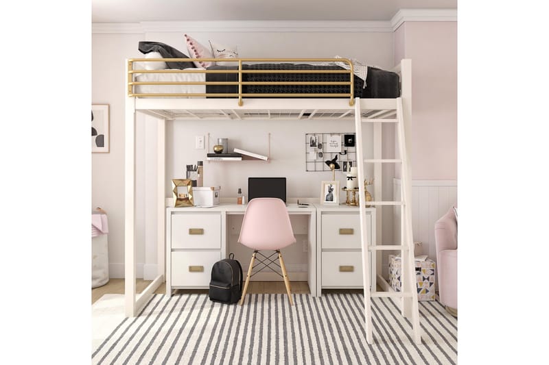 Quincy Skrivbord 120 cm Vit - Queer Eye - Möbler - Hemmakontor - Skrivbord