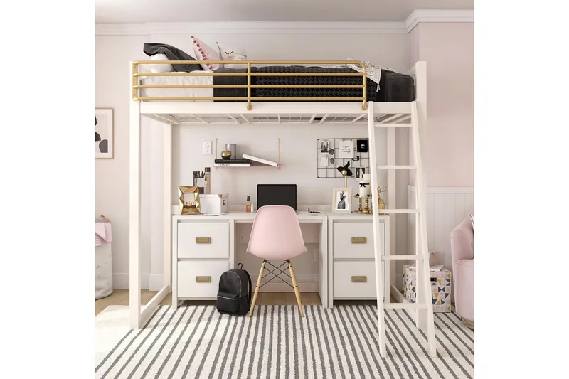 Quincy Skrivbord 120 cm Vit - Queer Eye - Möbler - Hemmakontor - Skrivbord