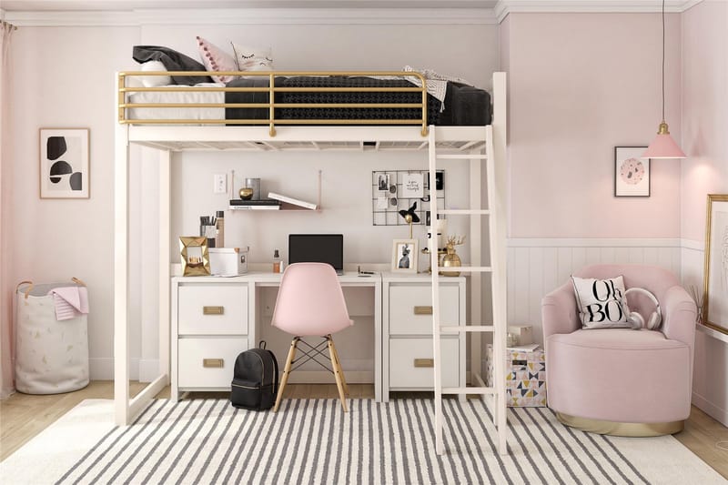 Quincy Skrivbord 120 cm Vit - Queer Eye - Möbler - Hemmakontor - Skrivbord