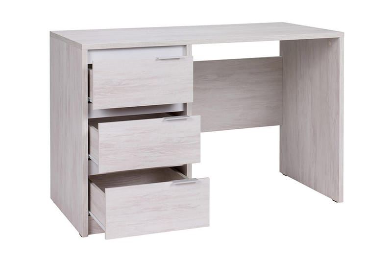 RARICK Skrivbord 120 cm med Förvaring 3 Lådor Brun/Svart - Brun/Svart - Möbler - Hemmakontor - Skrivbord